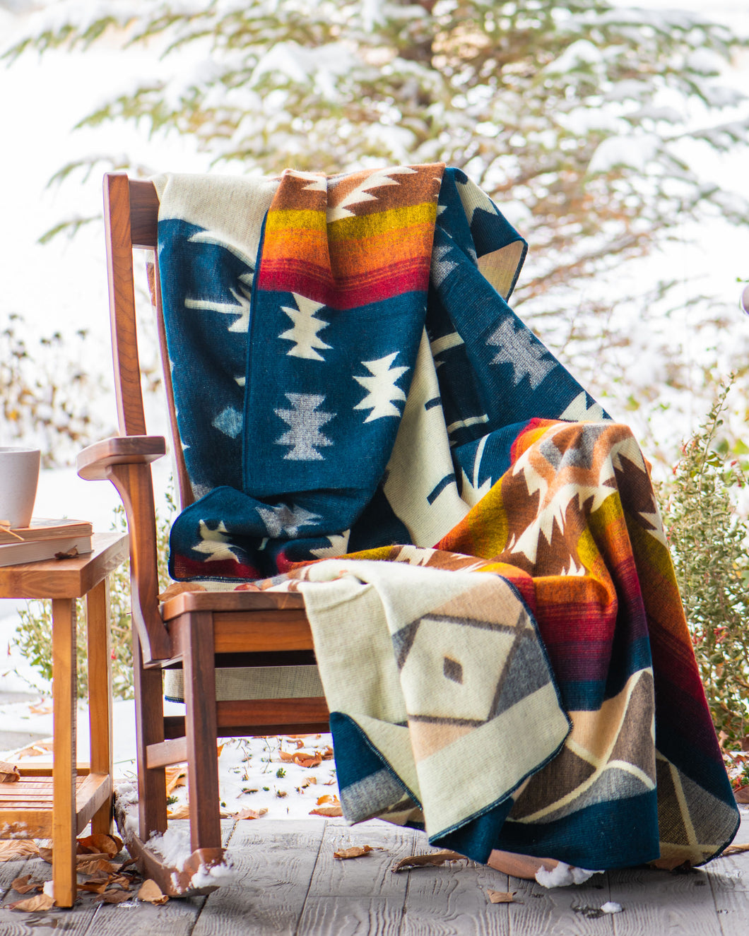 Traditional Colorado Large Reversible Alpaca Blanket – Loom Colorado