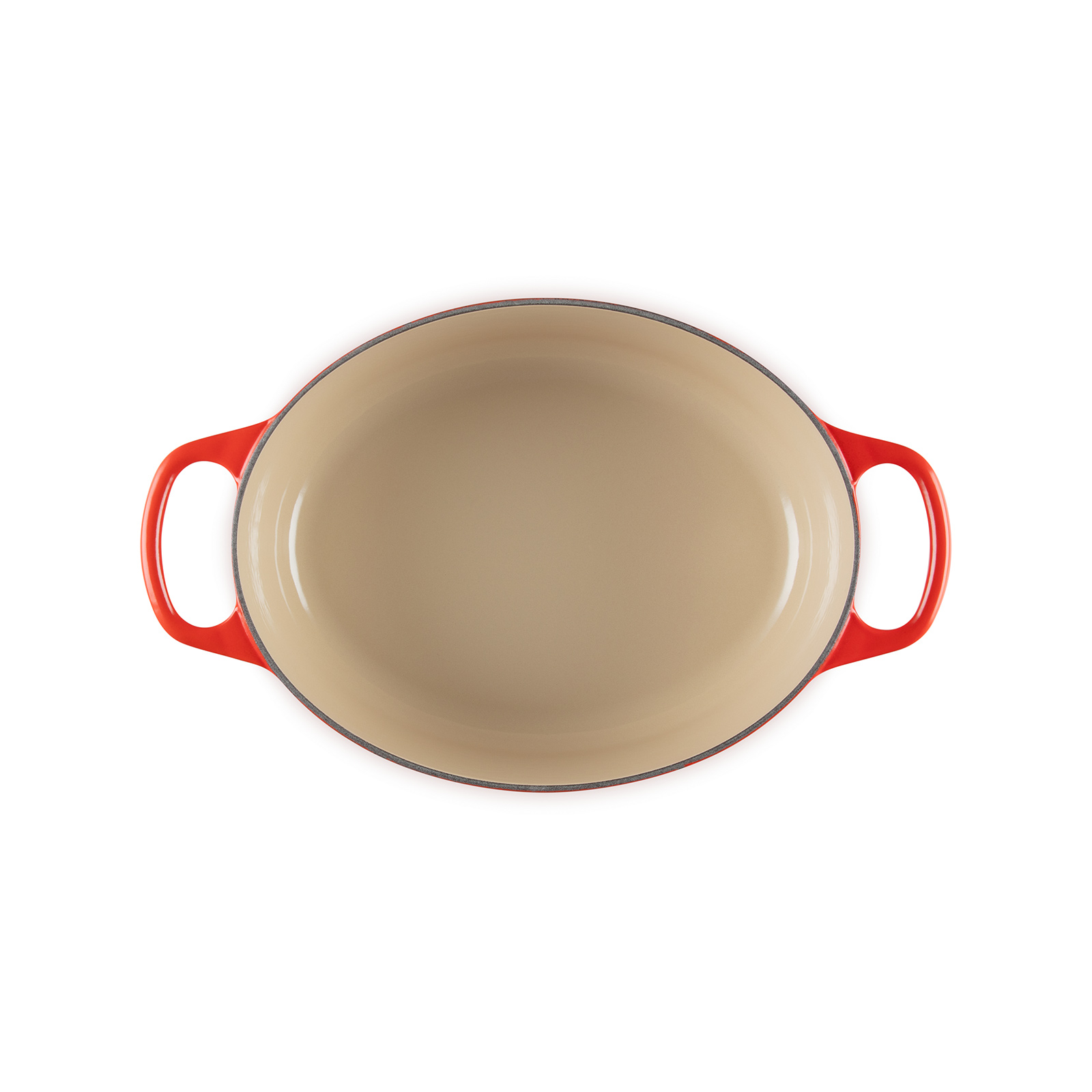 シグニチャー ココット・オーバル 25cm チェリーレッド (シルバー