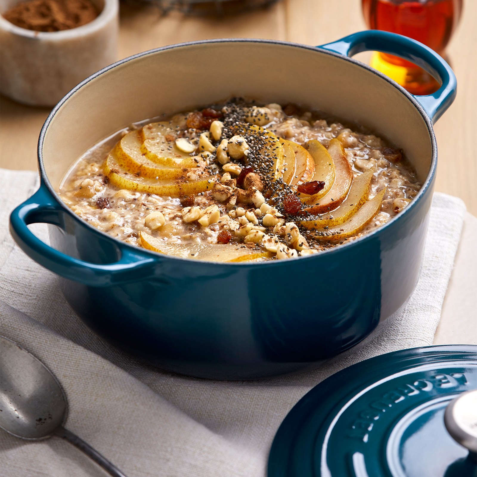 シグニチャー ココット・ロンド 20cm ディープティール (シルバー