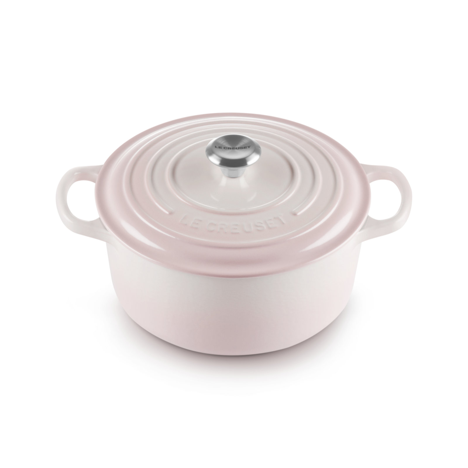 シグニチャー ココット・ロンド 22cm シェルピンク (シルバーツマミ