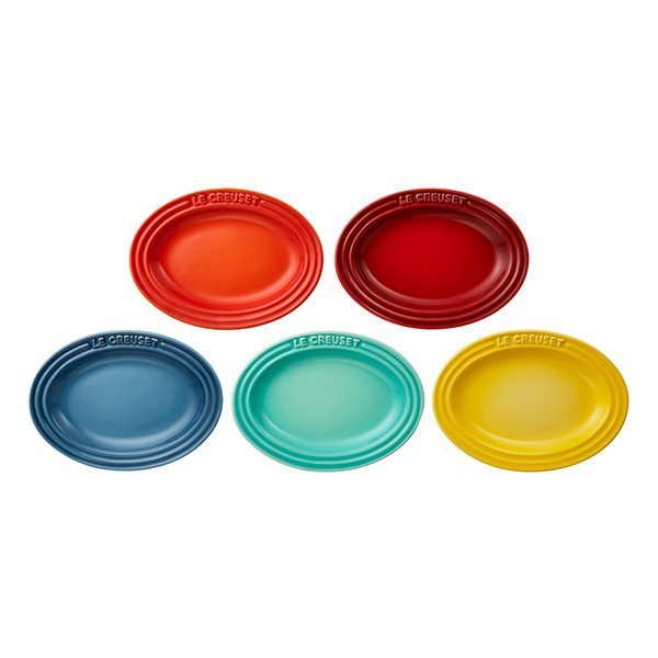 ミニ・オーバル・プレート (5枚入り) レインボー | プレート・トレイ