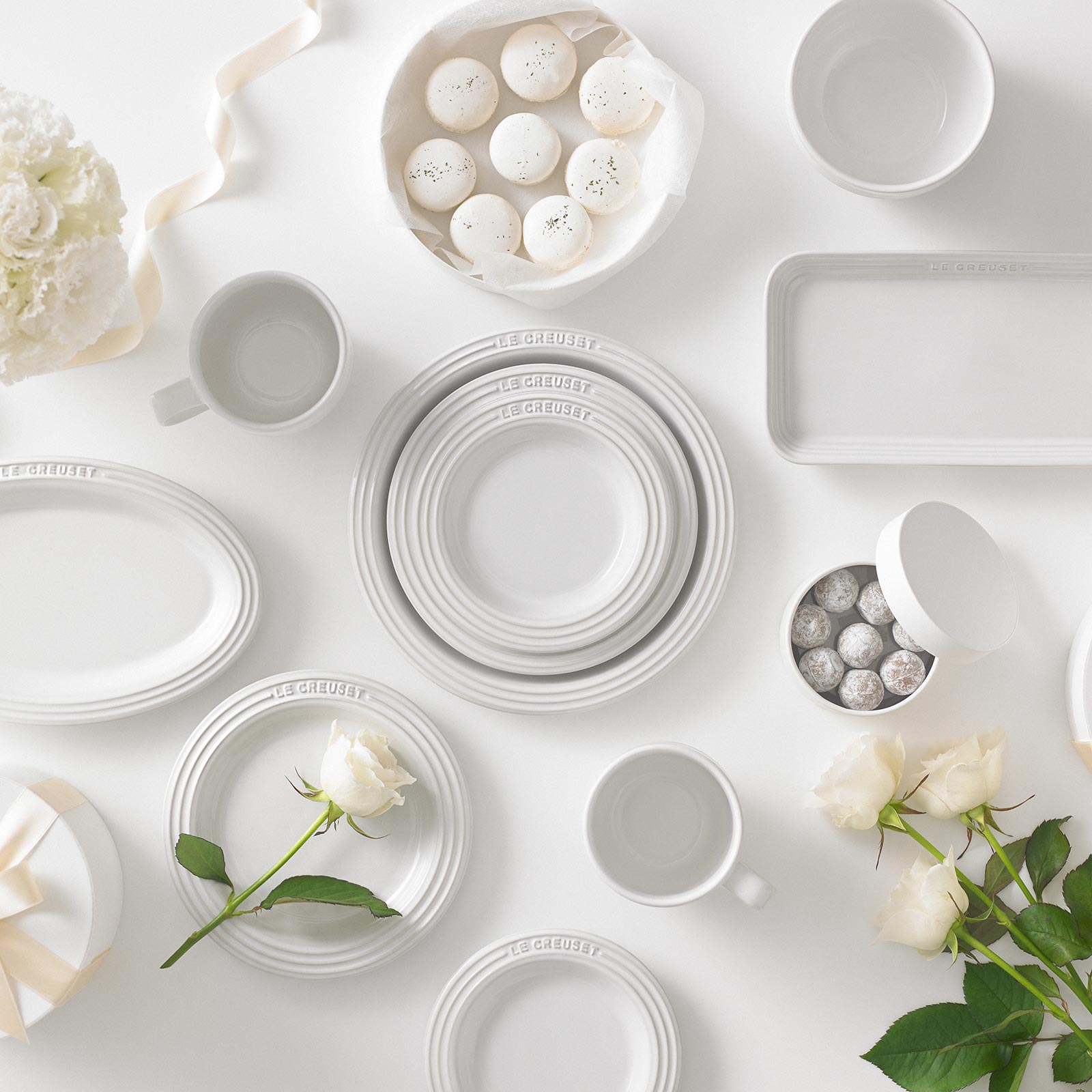 レジェ・プレート 23cm ホワイト | プレート・トレイ ｜ル・クルーゼ