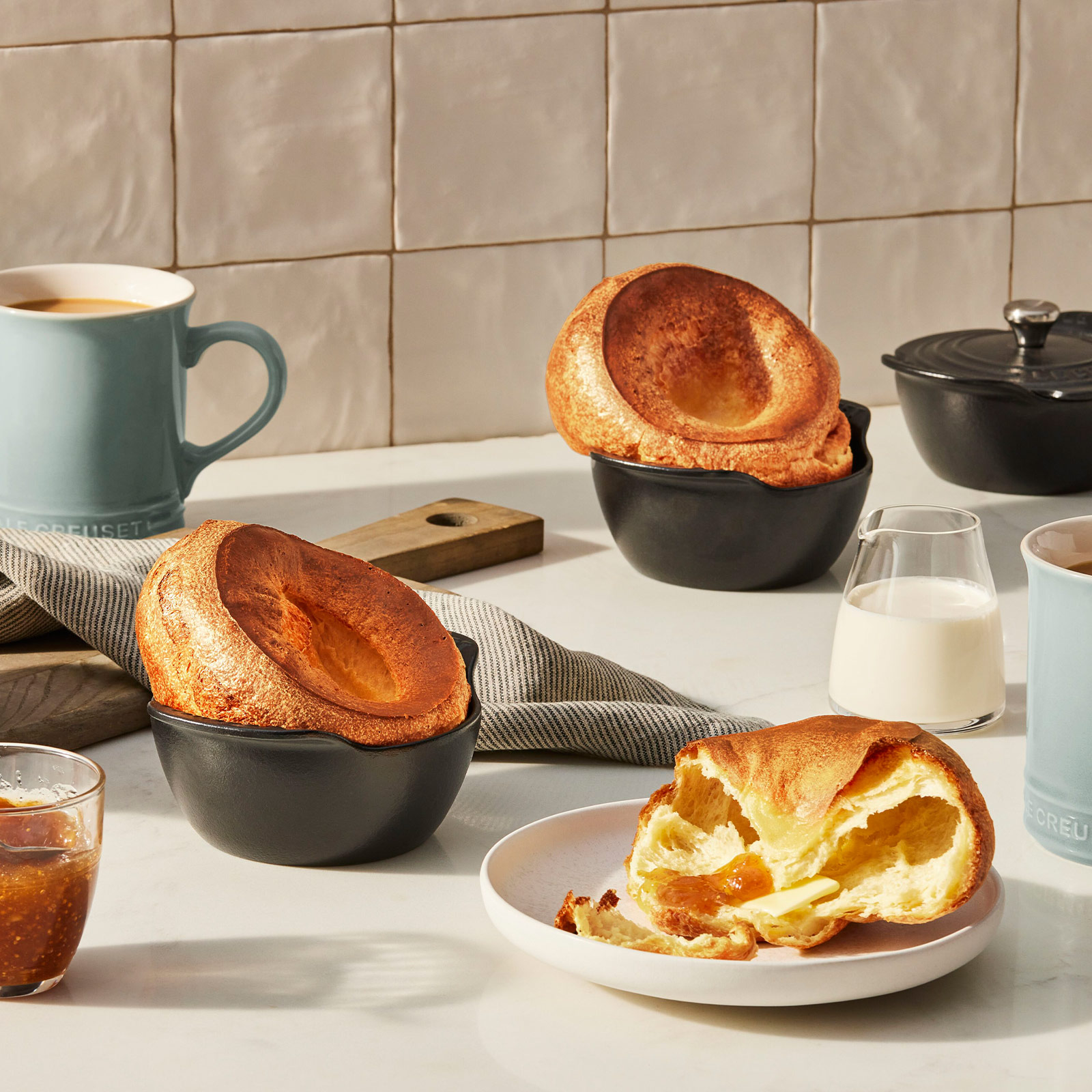 ミニ・ココット (フタ付き) 11cm (4個入り) マットブラック | 両手鍋