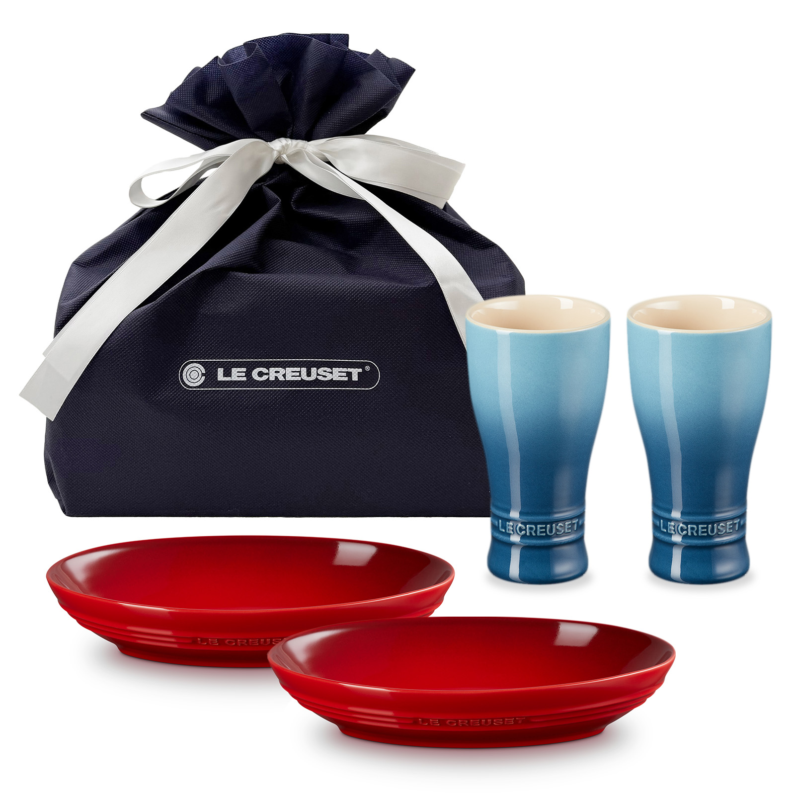 レジェ・オーバル・ディッシュ 23cm＋タンブラー 250ml ペアセット