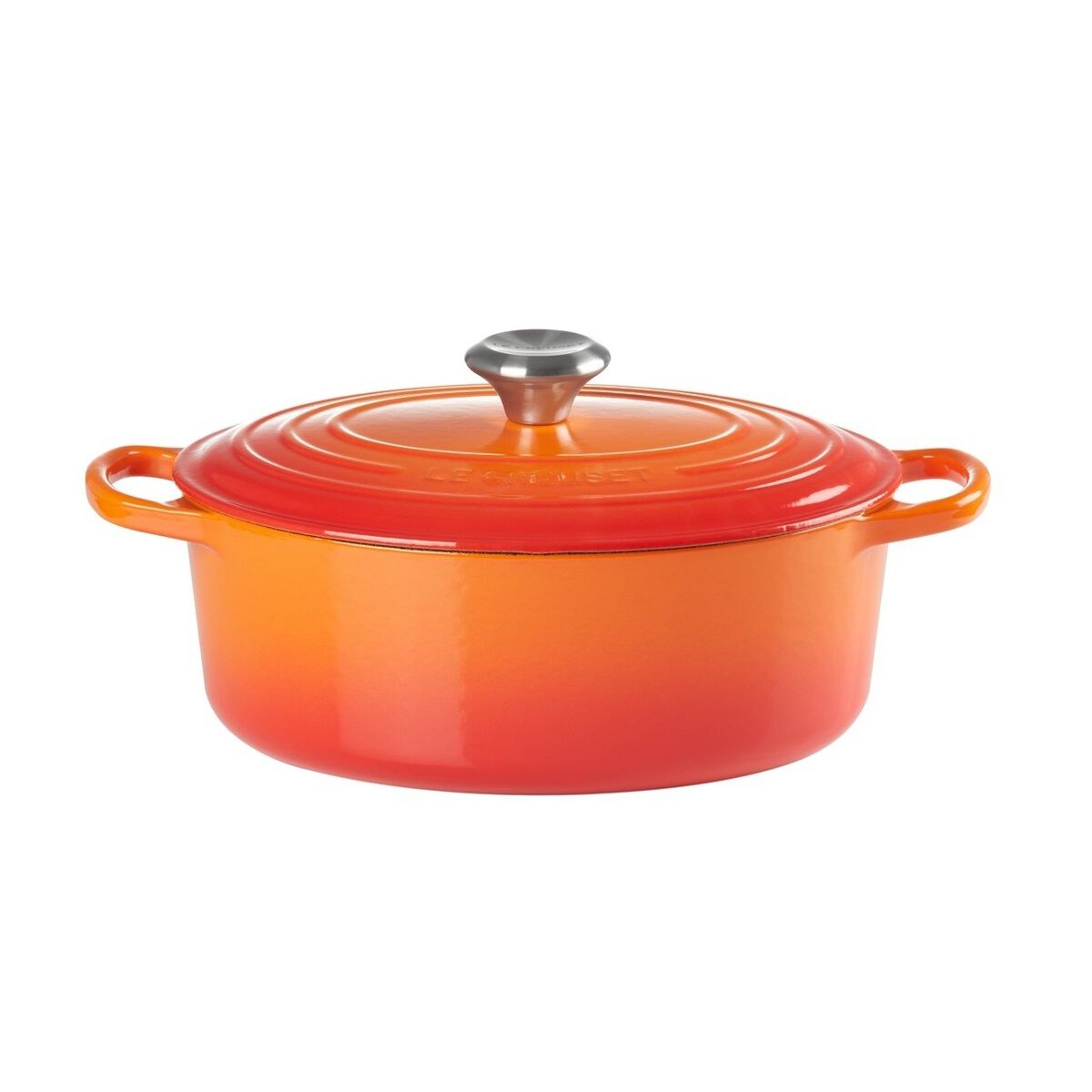 ル・クルーゼ シグニチャー ココット・オーバル 27cm [オレンジ] (鍋