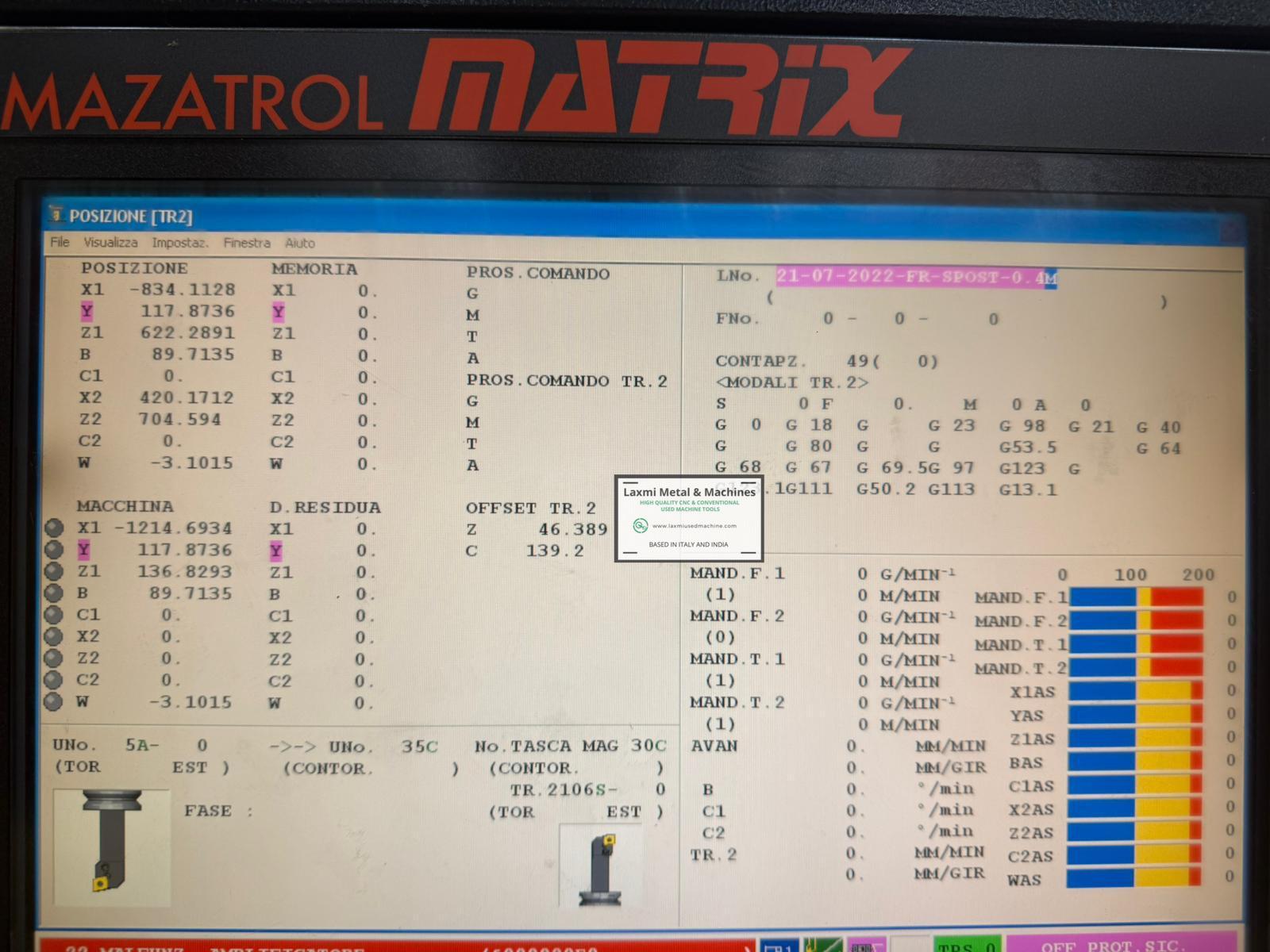 CNC MULTITASKING TURNING and MILLING CENTER, MAZAK - INTEGREX