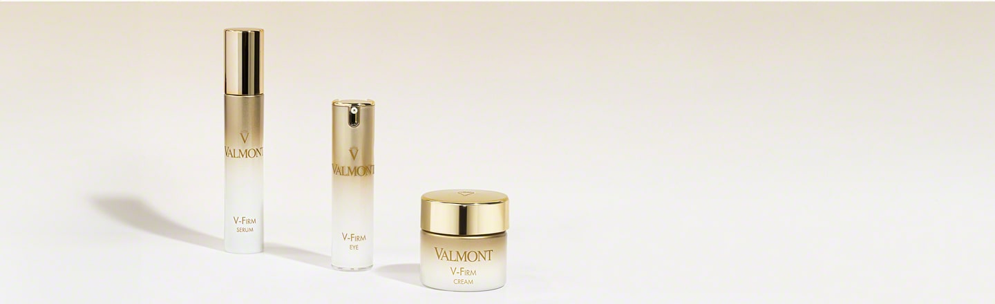 V-Firm for the elasticity and firmness. Cellular cosmetics Valmont