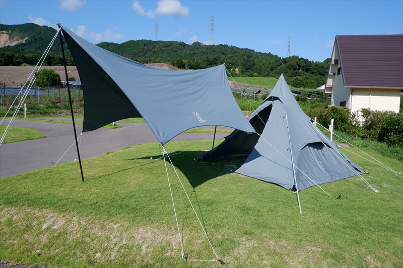 DODの「ワンポールテントRX（M）TC」と相性抜群の「いつかのタープ TC