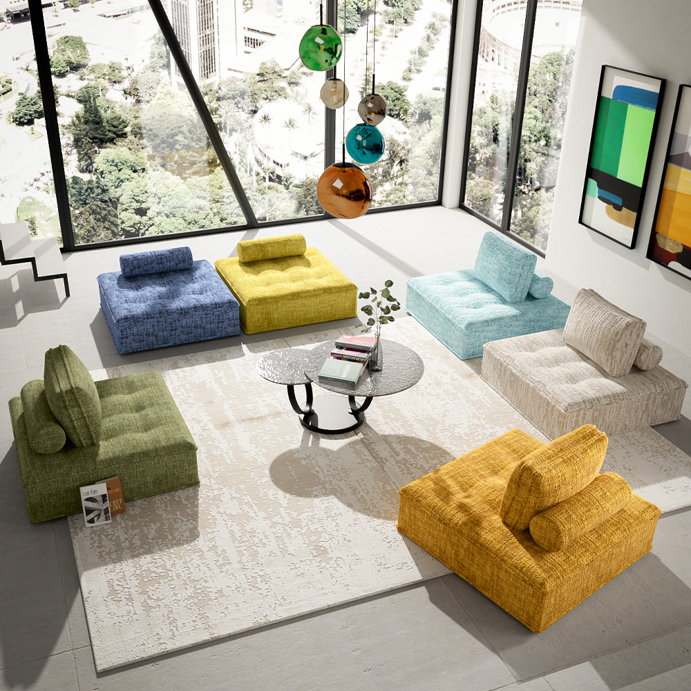 ポルトフィーノ エレメンツ ソファ ライトブルー - カウチソファ