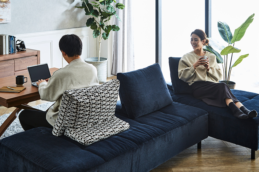 完売】NESSO（ネッソ）ソファ TYPE J (J225LGL+J202DGL) - カウチ