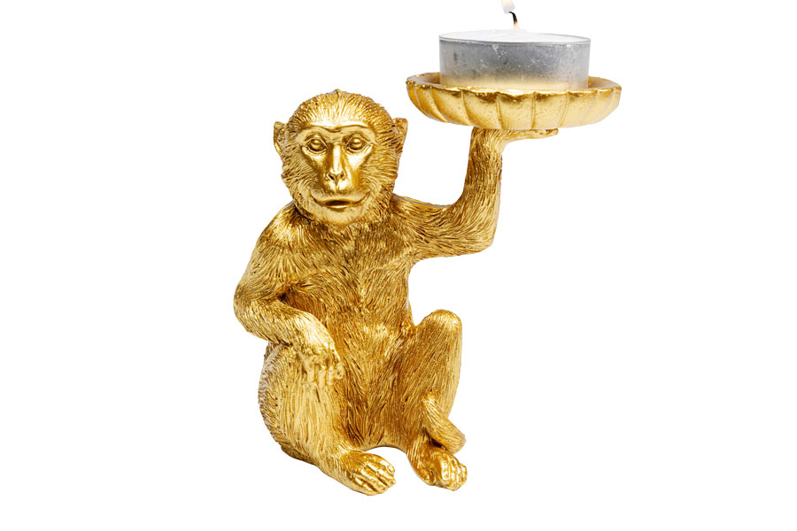 モンキー デコフィギア/ キャンドルホルダー - オブジェ・置物の通販