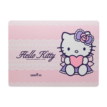 ハローキティ（ラベンダーハート）＜プリザーブドフラワー・オリジナル