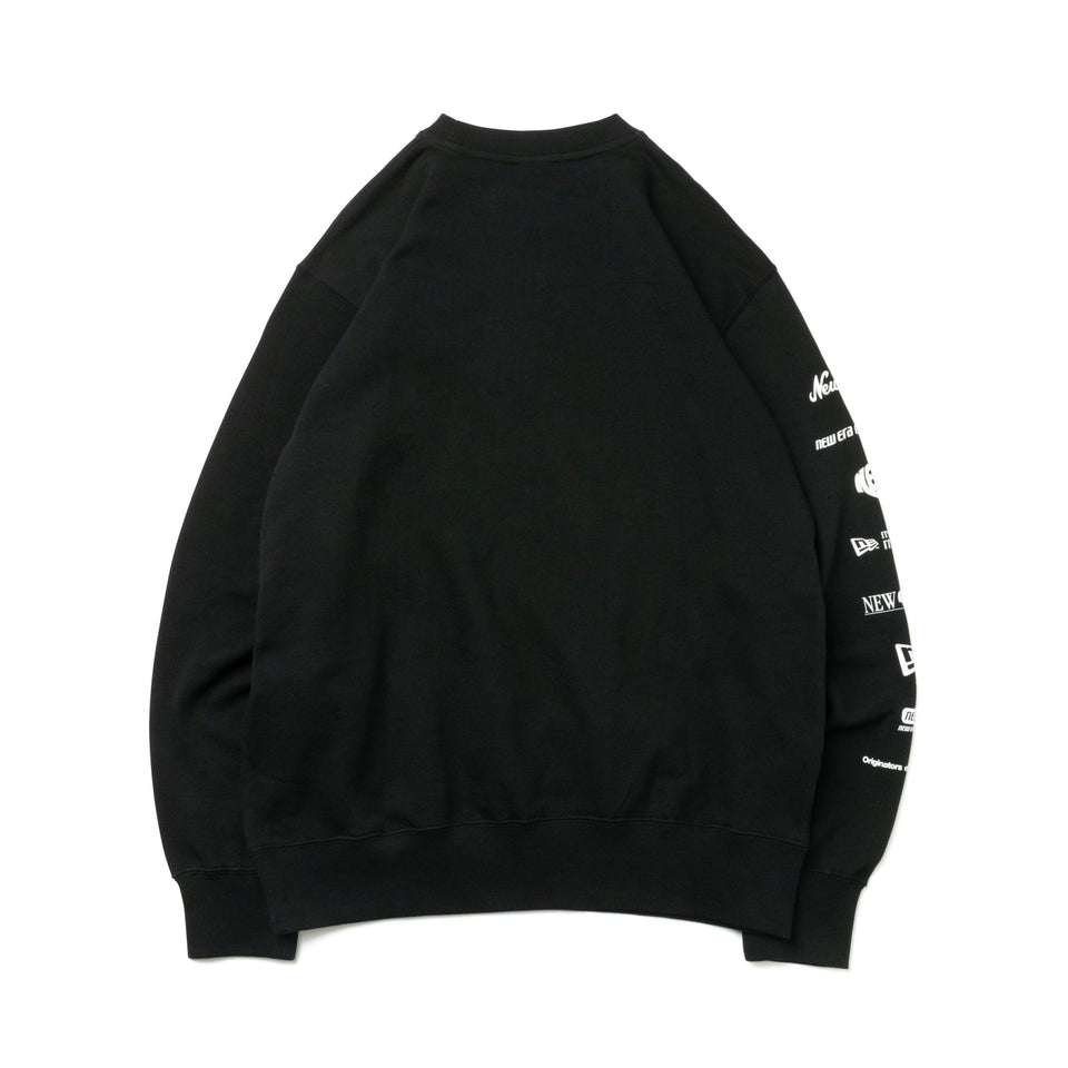 裏毛 スウェット クルーネック ロゴアーカイブ ブラック | ニューエラ