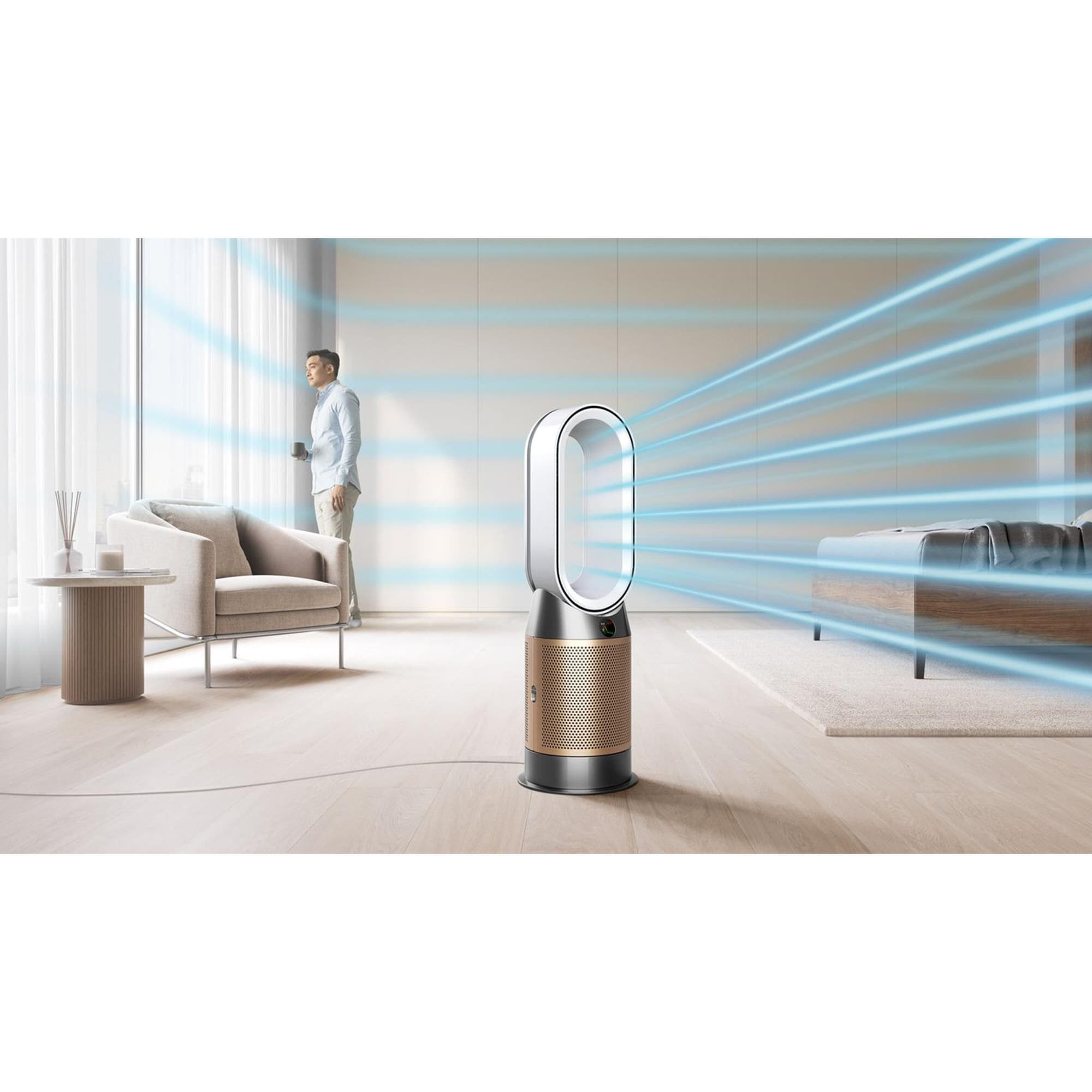 Dyson Purifier Hot+Cool HP2 De-NOx in White and Gold