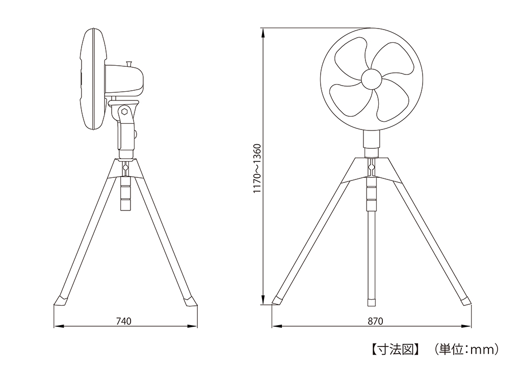 株式会社ナカトミ ｜ 45cm全閉式スタンド扇 OPF-45SZ
