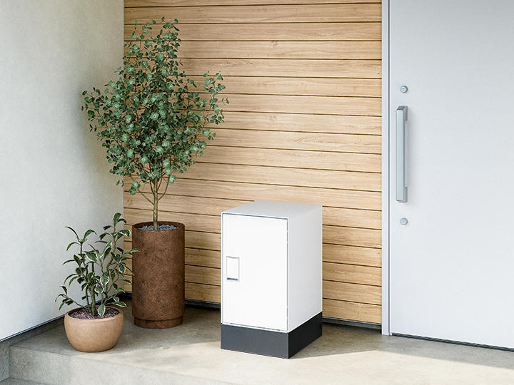 宅配ボックス Nasta Box LIGHT（サイズ：L）前入前出／アナログキー