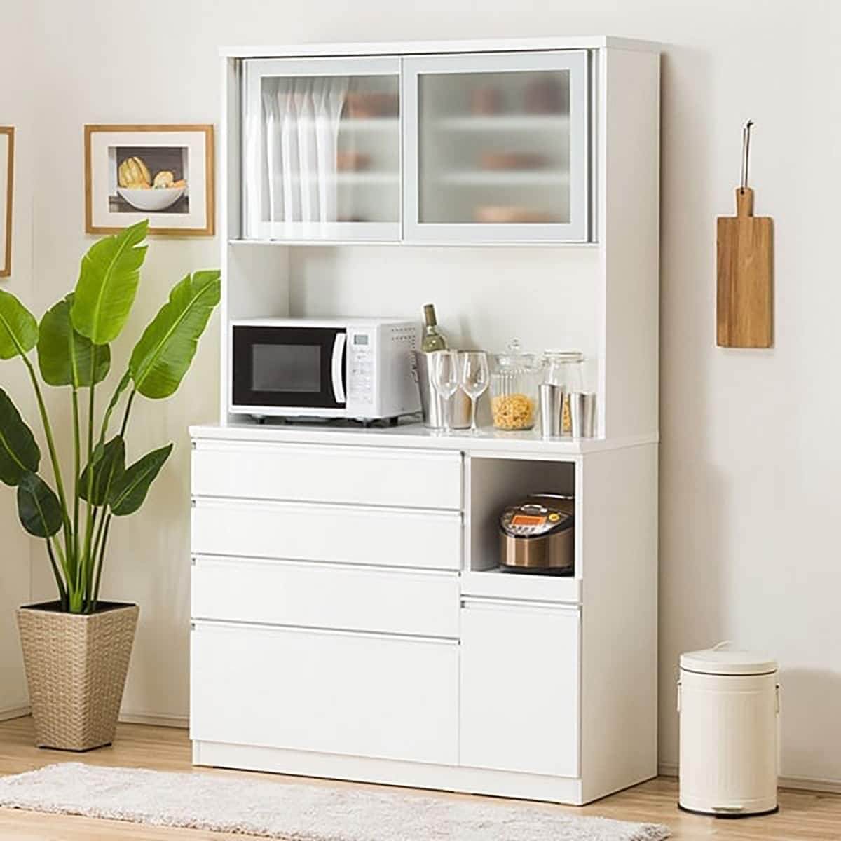 キッチンボード( レジューム120-2AG-S WH/120-2QH-R WH） | ニトリ