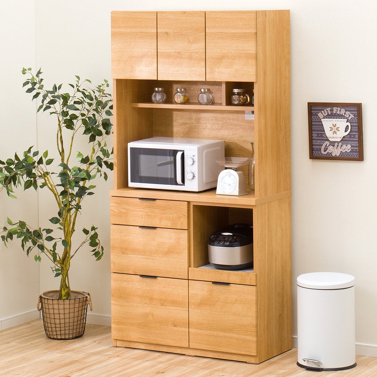 キッチンボード(エトナ90KB LBR) | ニトリネット【公式】 家具