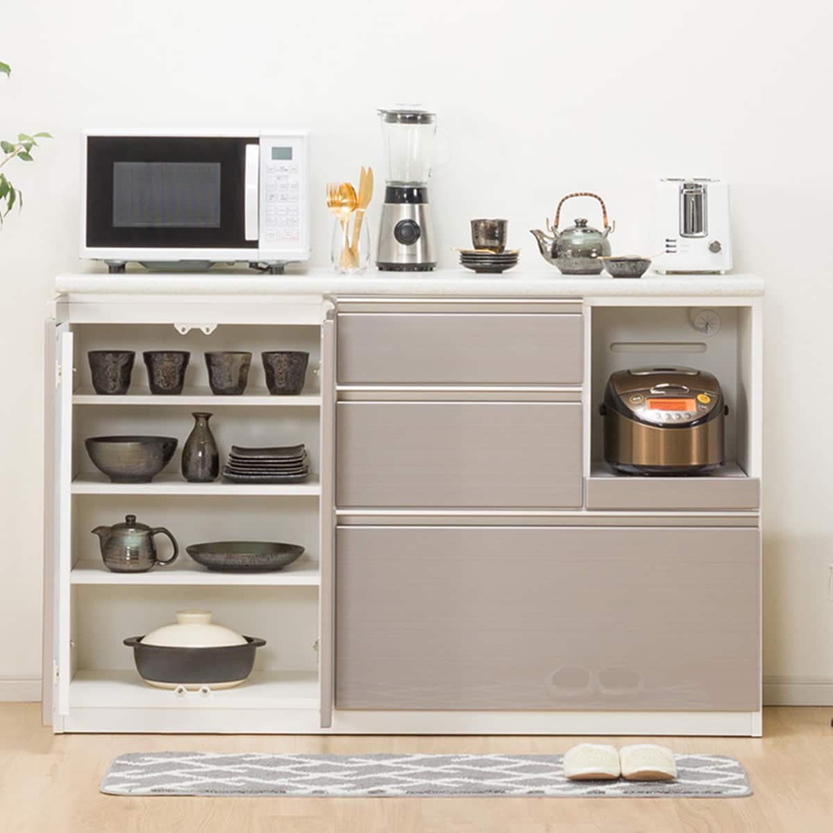 キッチンカウンター(アルミナ2 140CT SI) | ニトリネット【公式】 家具