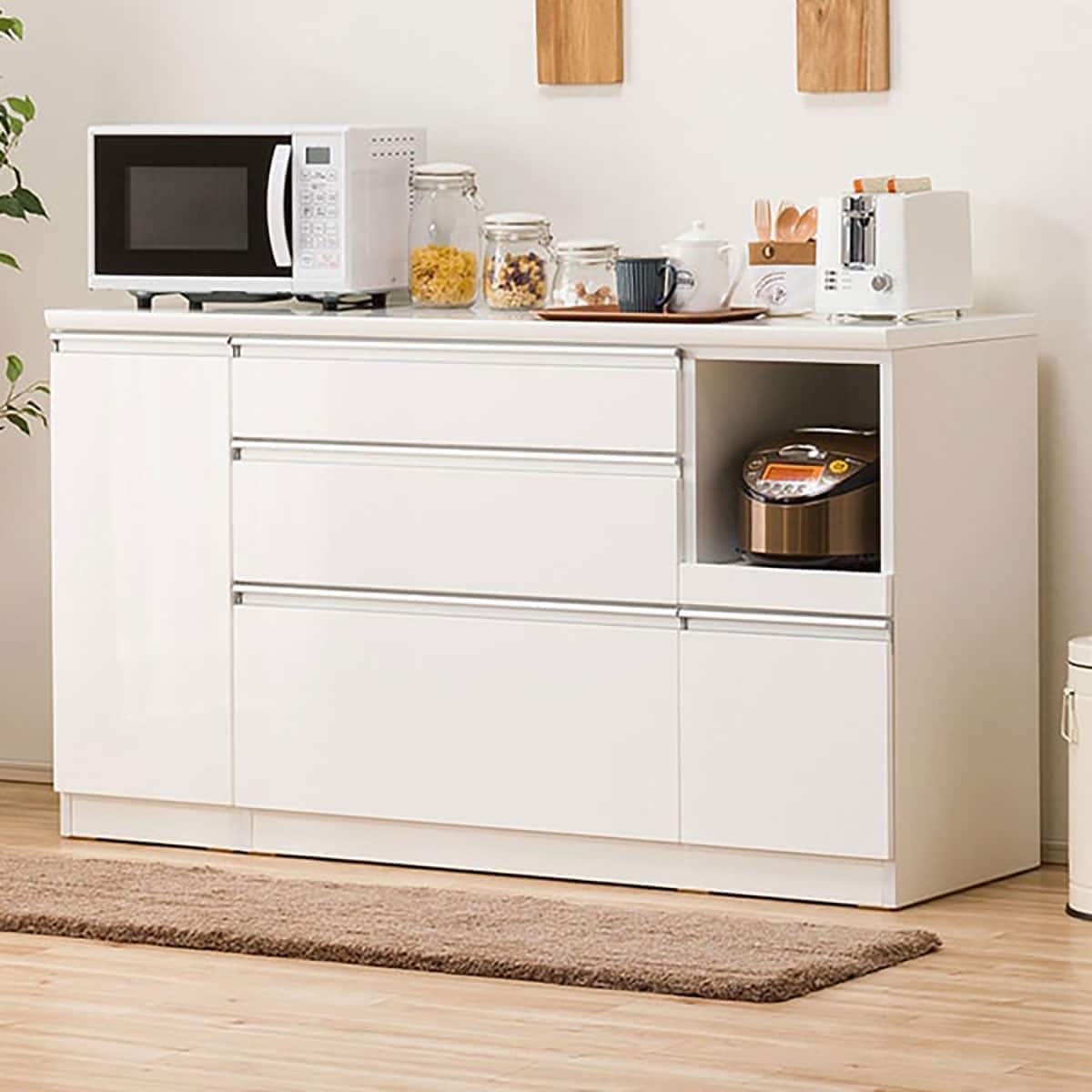 キッチンカウンター(レジューム 150SL-R WH) | ニトリネット【公式