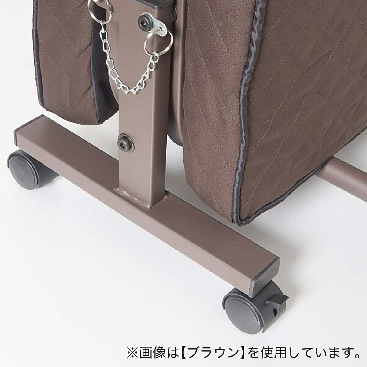 コンパクトショートシングル折りたたみベッド(幅98×奥行190cm WH