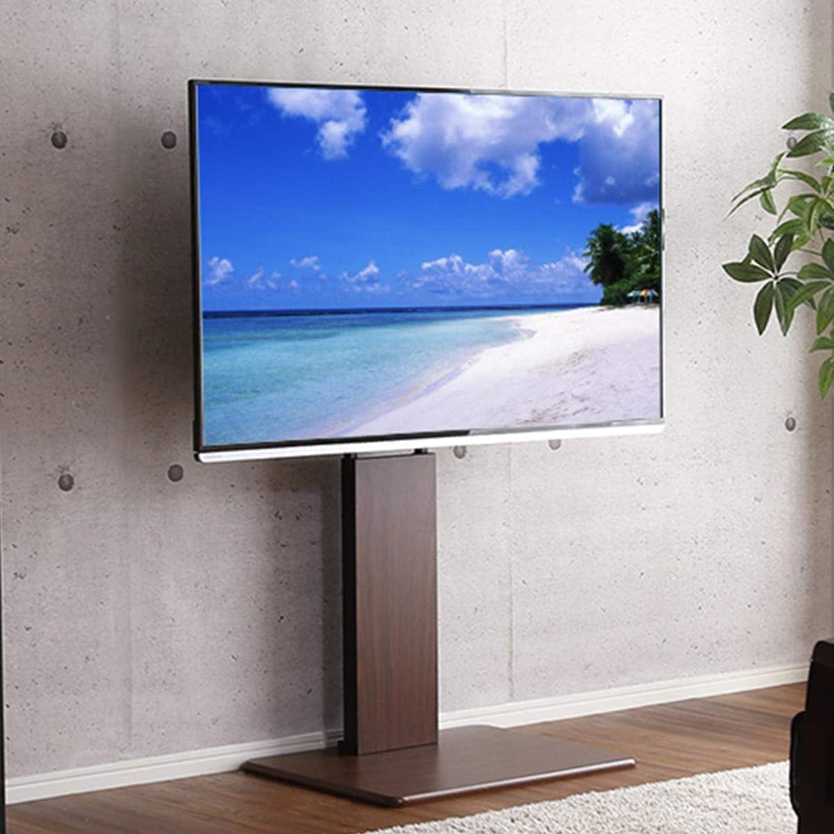 お部屋広々 壁寄せテレビスタンド (WAT ロータイプ BR) | ニトリネット