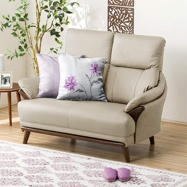 2人掛けソファ 本革(一部合成皮革)タイプ (コウテイ3 LT MO) | ニトリ