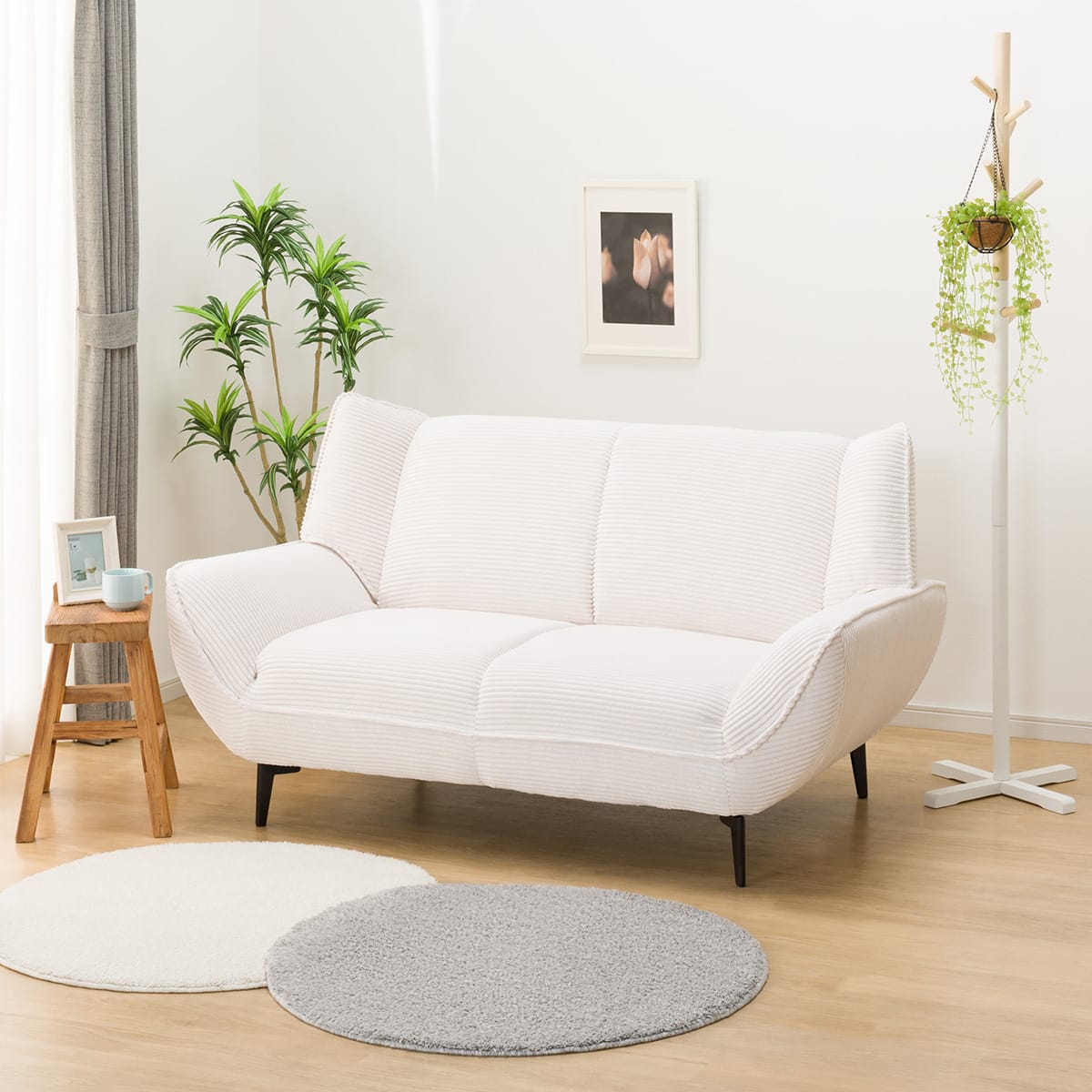 2人掛けソファ 布張りタイプ (MB03 IV) | ニトリネット【公式】 家具