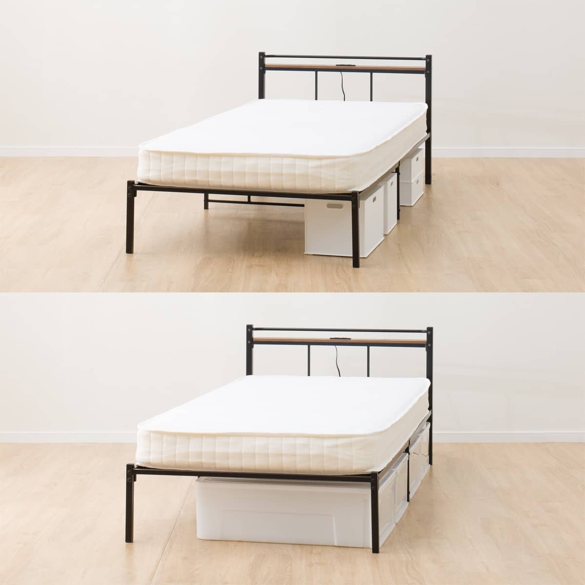 シングルパイプベッド(バジーナC-STN JH BK) | ニトリネット【公式