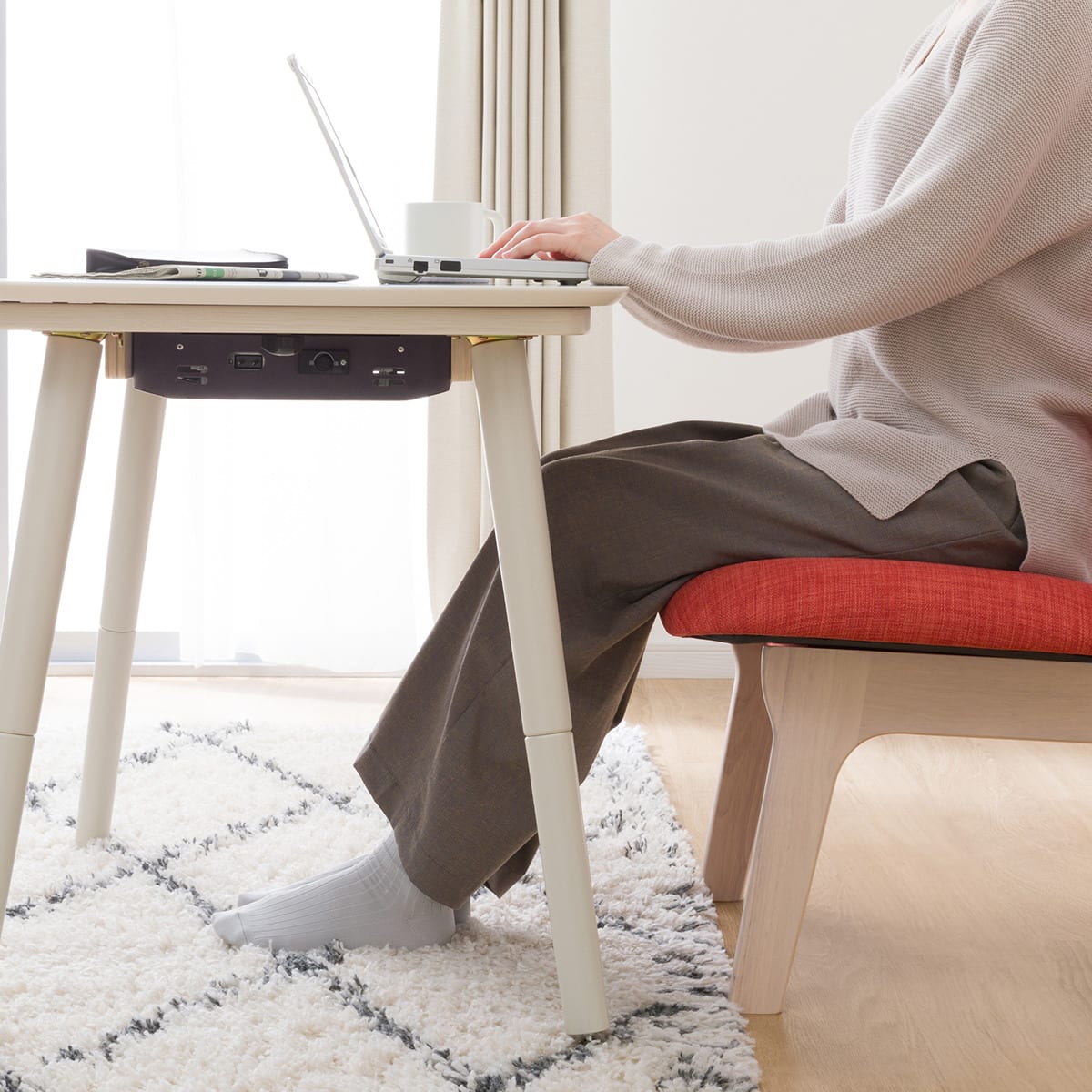 高さが変えられる2Wayこたつテーブル(NV02 8060 WW) | ニトリネット