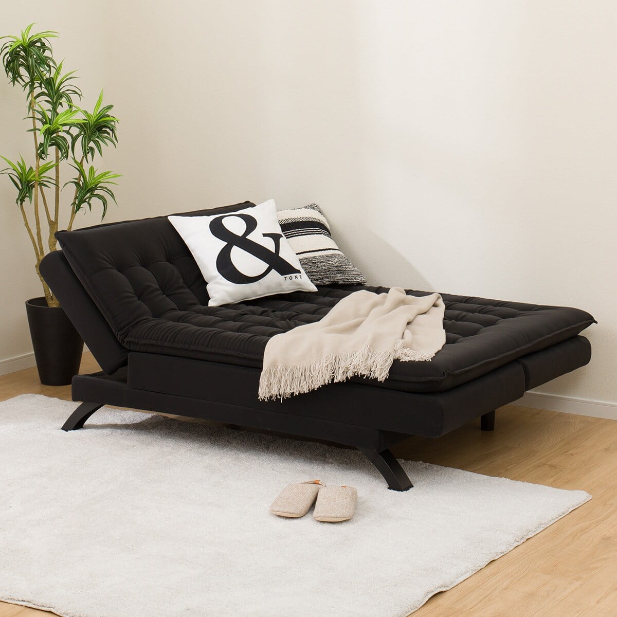 傷・汚れに強い ソファベッド 合皮タイプ (BD01 Nシールド 右