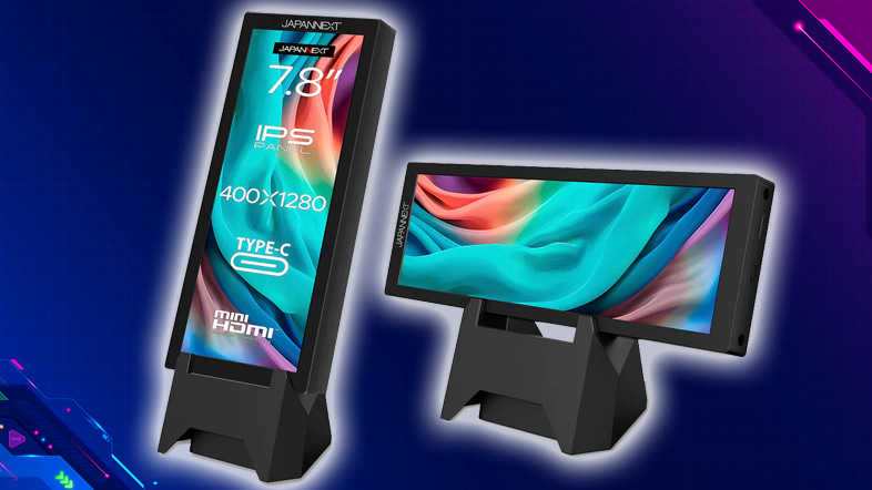 7.8インチの小型ウルトラワイドモニターが発売。JAPANNEXTから『JN-MD