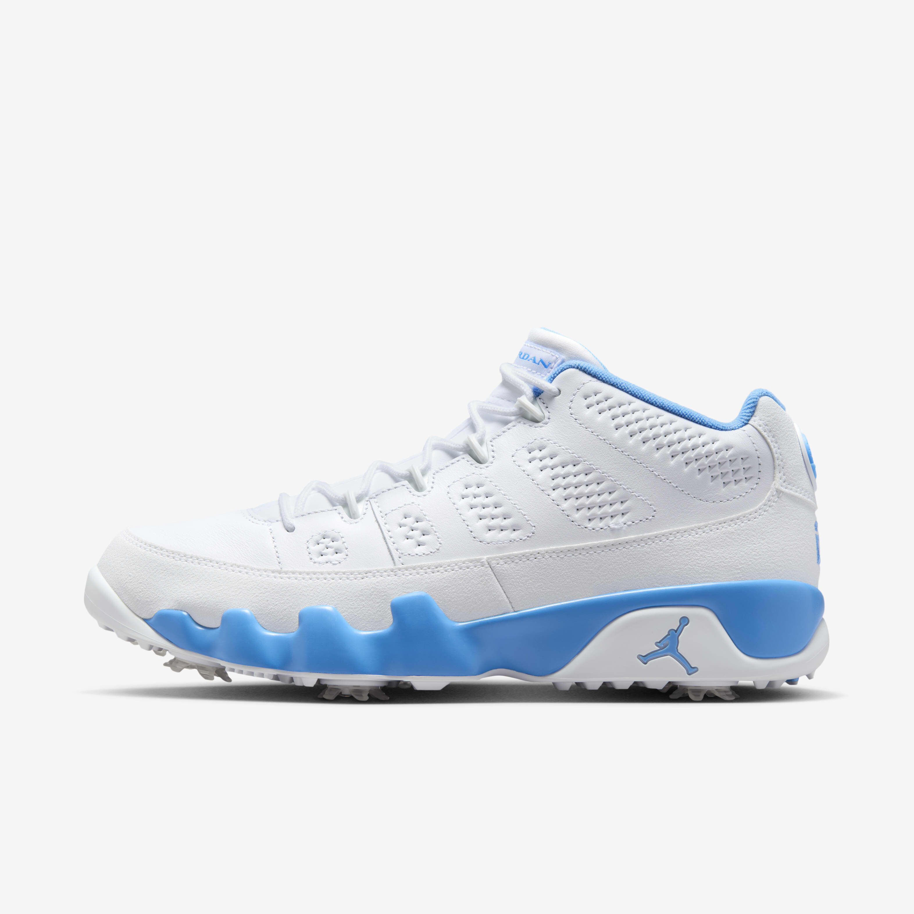 Buy Air Jordan 9 G Golf Shoes - White/White/University Blue @ Nike
