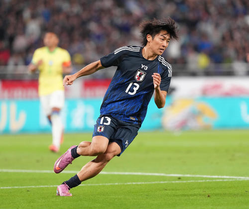 日本代表】中村敬斗が同点弾！ブラジル戦20年ぶり2ゴール…通算13試合