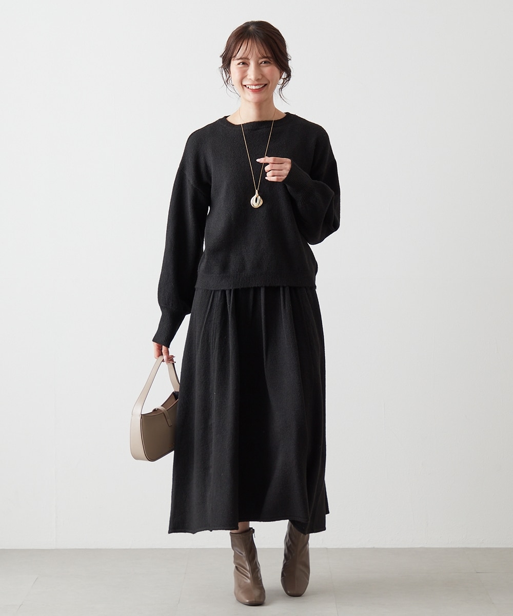 ニットプルオーバー＋ニットスカートセットアップ 通販【ニッセン】