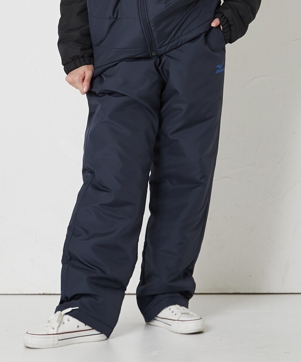 ミズノ 撥水 中綿ウォーマーパンツ（ユニセックス）（セットアップ着用
