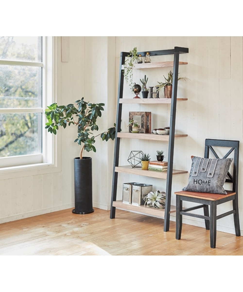 天然木壁掛けディスプレイラック 通販【ニッセン】