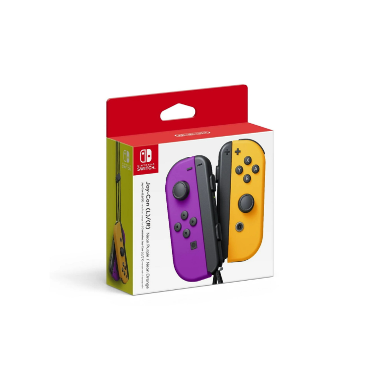 Nintendo Switch Joy-Con Pair, Neon Purple and Neon Orange | NI