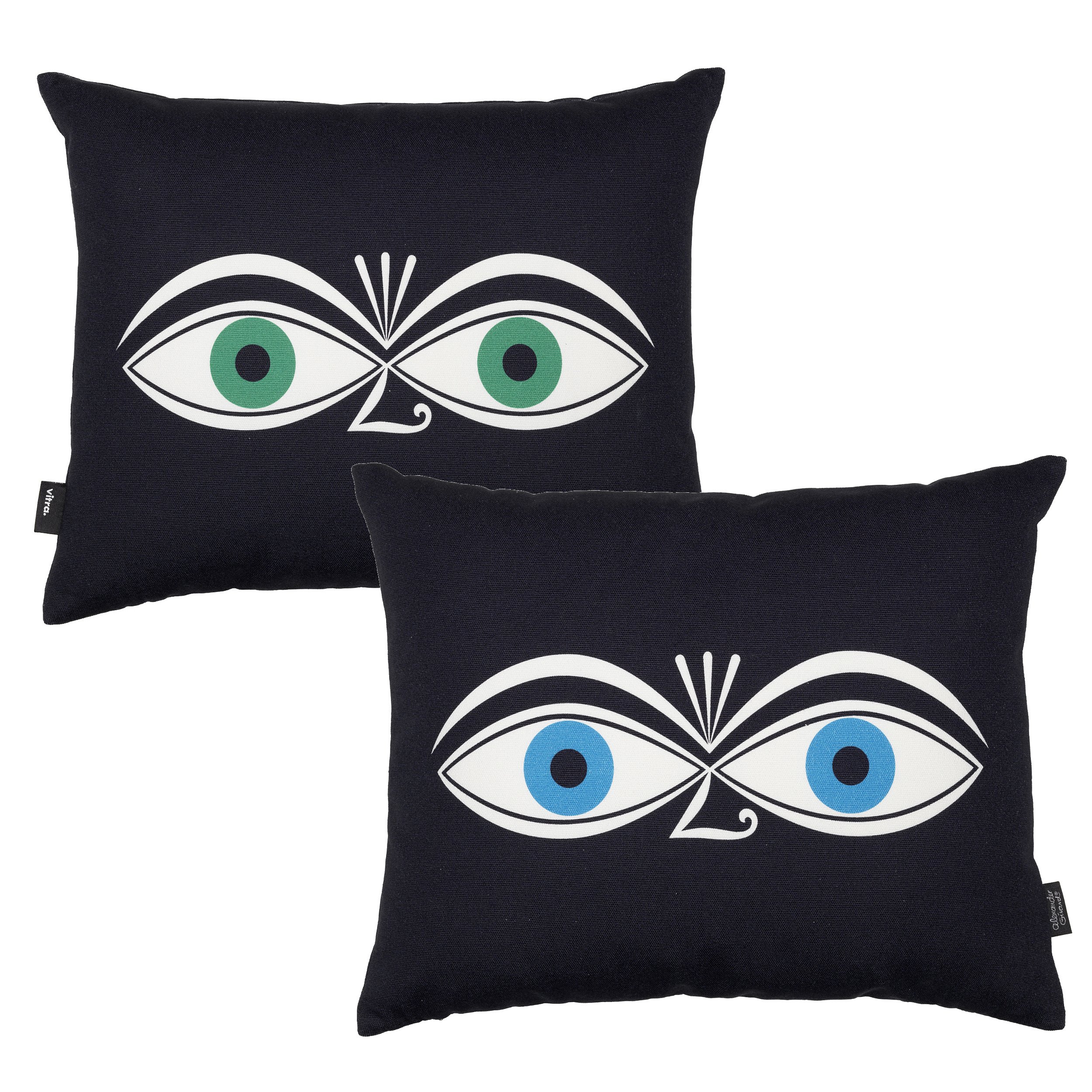Graphic Print Pillows, Eyes | Vitra | by Alexander Girard, 1961