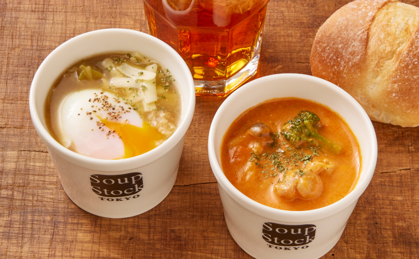 冬の人気メニュー「ほうれん草とサルシッチャのポテトチャウダー」と