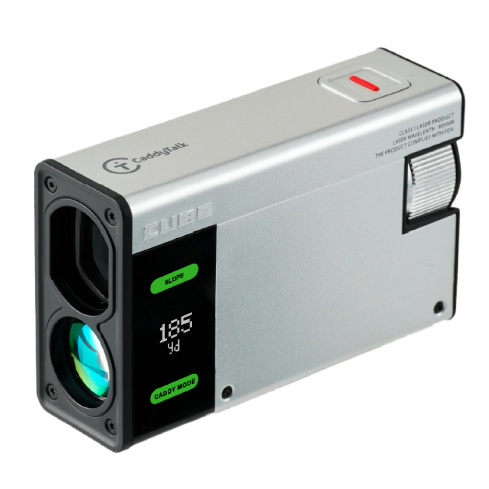 3次元ゴルフ用レーザー距離計 CaddyTalk CUBE｜ソースネクスト