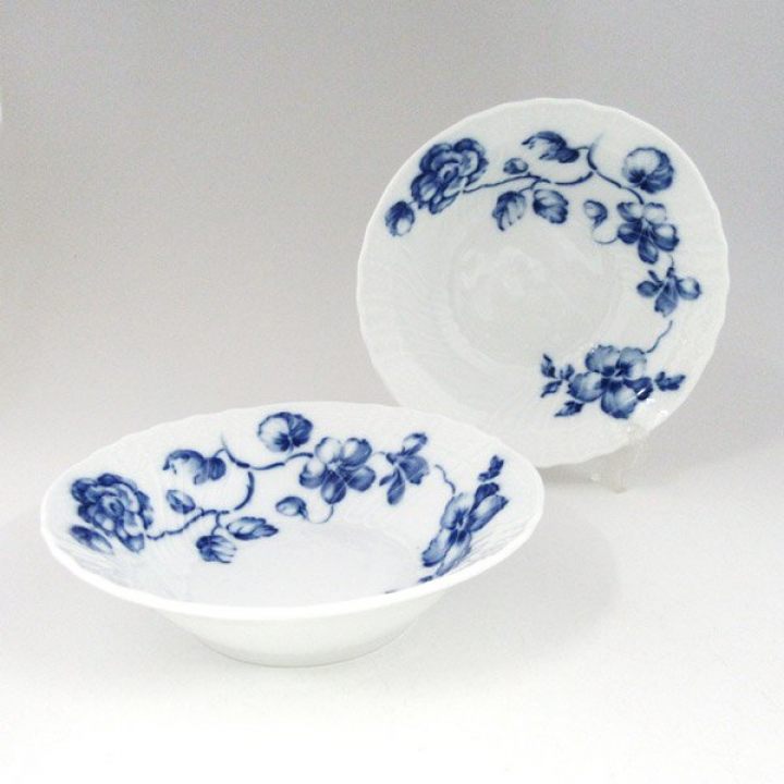 ジノリ1735／リチャードジノリ ローズブルー フルーツソーサーペア