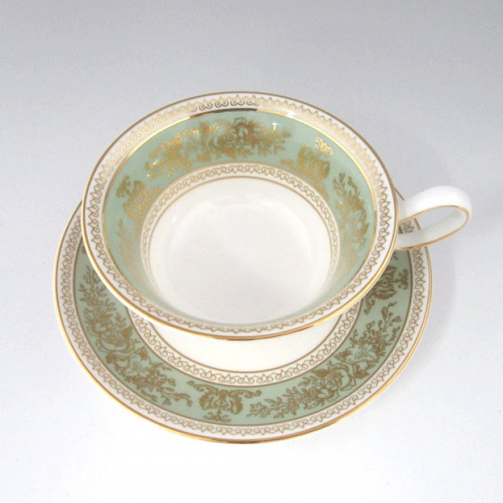 倉庫取り寄せ商品】ウェッジウッド コロンビアセージグリーン ティー