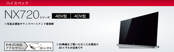 KDL-40NX720 | テレビ ブラビア | ソニー