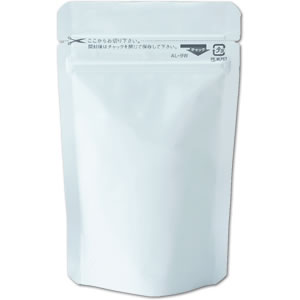 AL-9Wチャック付スタンド袋 白90×147: 袋・ラミネート袋｜包装資材