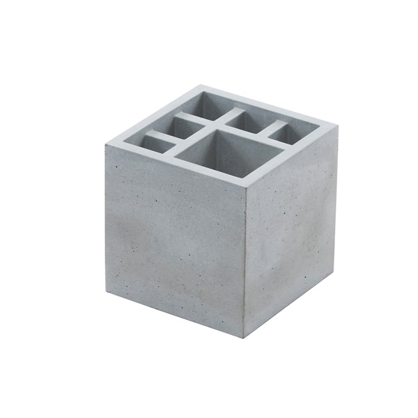 スプラッシュ スクエア / モルタル製 傘立てh concept（アッシュ