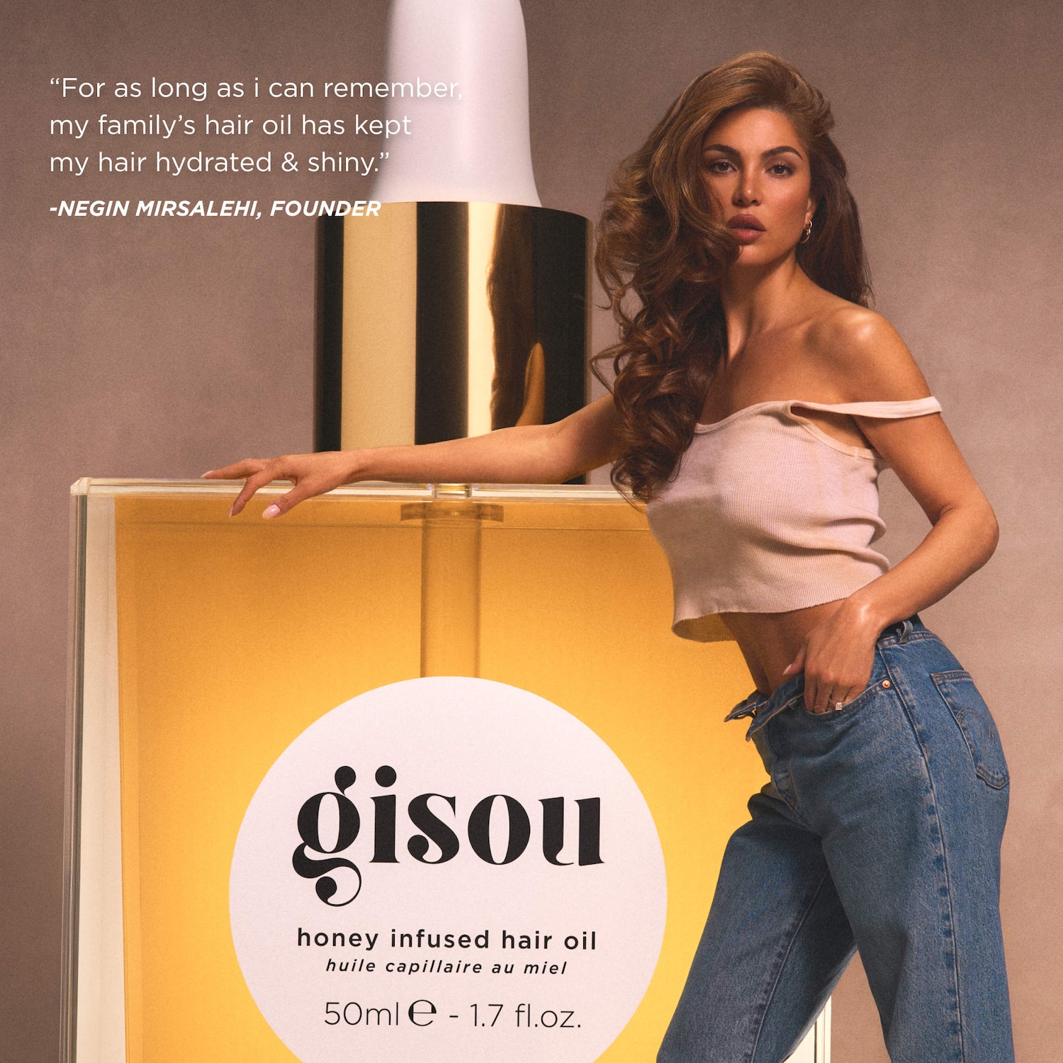 Mini Honey Infused Hair Oil - Gisou | Sephora