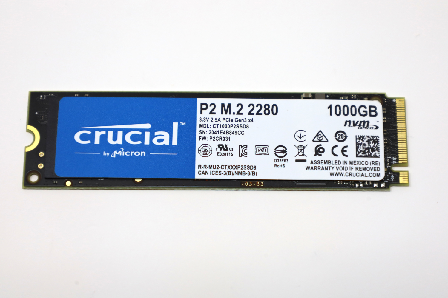 Crucial P2 1TB PCIe Gen3 NVMe M.2 SSD Review - ServeTheHome