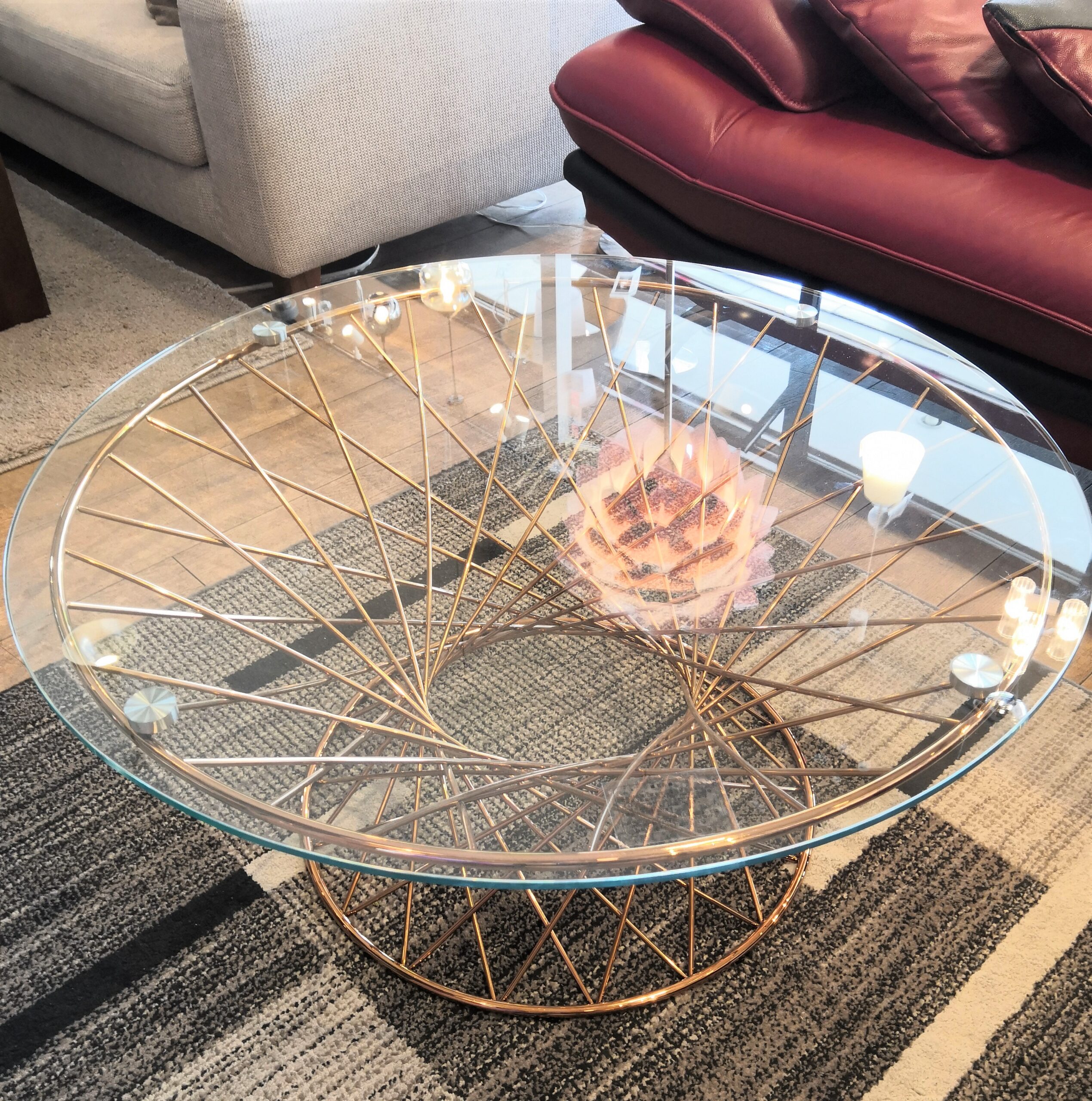 中古】フランフラン Francfranc マーリア クリア×ゴールド 80