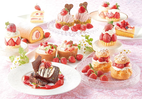 あまおうショートケーキなどイチゴのスイーツ、ショーケース彩る 川越